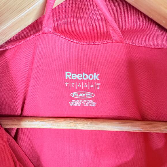 Reebok Pink Zip Up Athletic Jacket LG - Picture 5 of 7